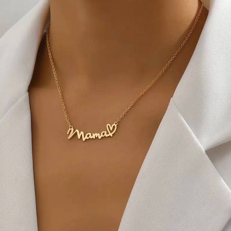 Beautiful New “Mama” Necklace. Great Mother’s Day Gift! Missing Mom Quotes, Missing Mom, Great Mother, Mama Necklace, New Mama, Chain Necklaces, Mom Quotes, Chains Necklace, Womens Jewelry Necklace