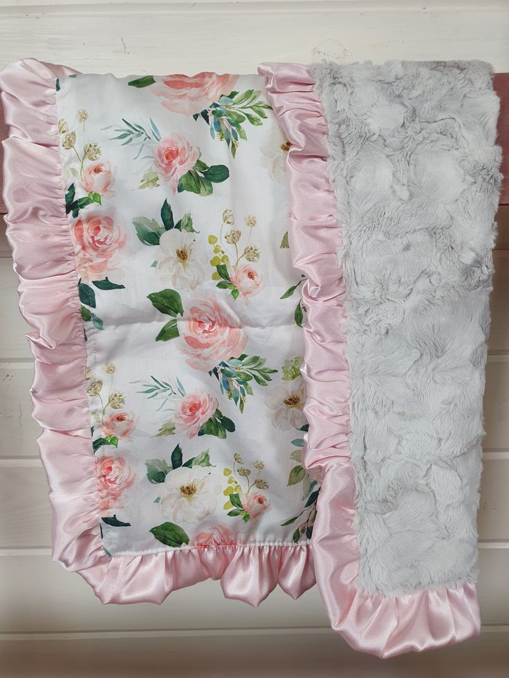 New Release Baby Lovey - Blush Floral - DBC Baby Bedding Co Baby Lovey, Mini Crib, Baby Registry, Floral Baby, Baby Bed, Baby Love, Ruffle Trim, Little One, Blankets