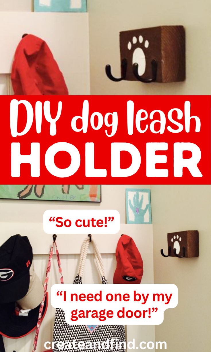 DIY wood dog leash holder. Diy Dog Leash, Easy Weekend Projects, Dog Leash Holder, Leash Holder, Wood Dog, Diy Dog, Weekend Projects, Easy Woodworking Projects, Diy Dog Stuff