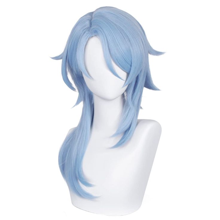 PRICES MAY VARY. 【Characters】- Wigs for blue hair characters. 【Styled】- Pre-styled for you. Perfect for Halloween, Comic Con, Cosplay Costume and other themed parties. 【Material】 - Synthetic fibers. Can be re-style or cut within 356°F, natural appearance with healthy satin sheen, good texture and soft touch. 【Adjustable Size 】- Package included 1x Ayato wig + 2x elf ears + 1x cap. The adjustment range of the head circumference is 19.6-23.6‘’, suitable for kids and adults. 【Color】- As picture. Th Ayato Cosplay, Anime Braids, Genshin Cosplay, Halloween Comic, Synthetic Curly Hair, Anime Wigs, Blue Wig, Elf Ears, Curly Hair Wig