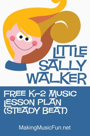 an advertisement for the little salty walker lesson plan, featuring a cartoon girl with long blonde hair