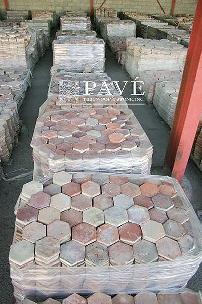 several stone benches lined up next to each other