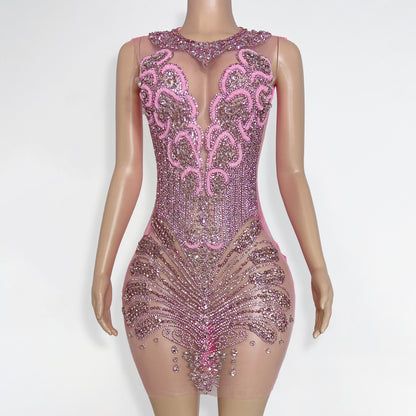 Ice Jewelry, Rhinestone Mini Dress, Beaded Mini Dress, Hand Beading, You Choose, Beading, Hand Wash, Mini Dress, Bra