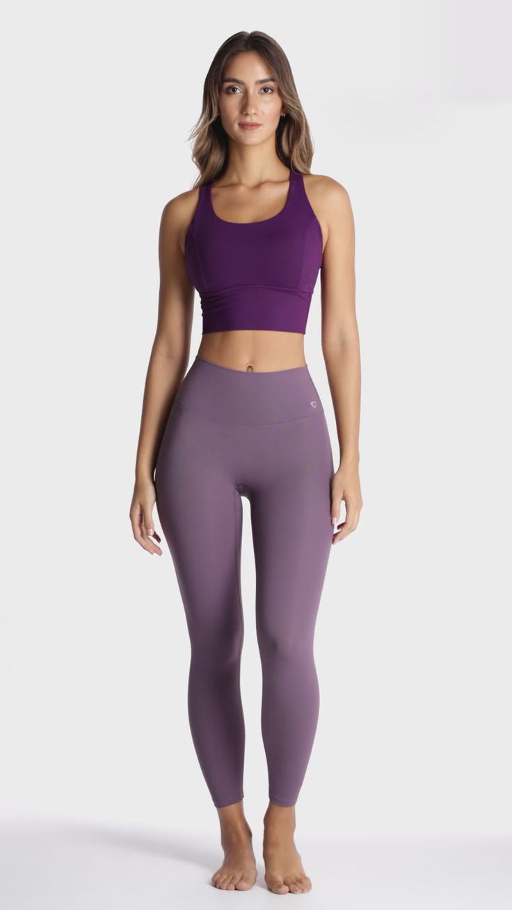 Luxana Lavender Outfit - Priscilla Ricart – PHUTURE Purple Fitted Activewear For Light Exercise, Fitted Purple Activewear For Light Exercise, Purple Fitted Activewear With Light Support, Fitted Purple Activewear With Light Support, High Stretch Purple Activewear For Light Exercise, Purple High Stretch Sports Bra For Athleisure, High Stretch Purple Sports Bra In Athleisure Style, Fitted Purple Sports Bra With Light Support, Purple Fitted Sports Bra For Training