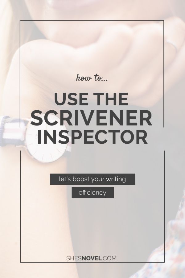 a woman's arm with the text how to use the scrivenr inspectors