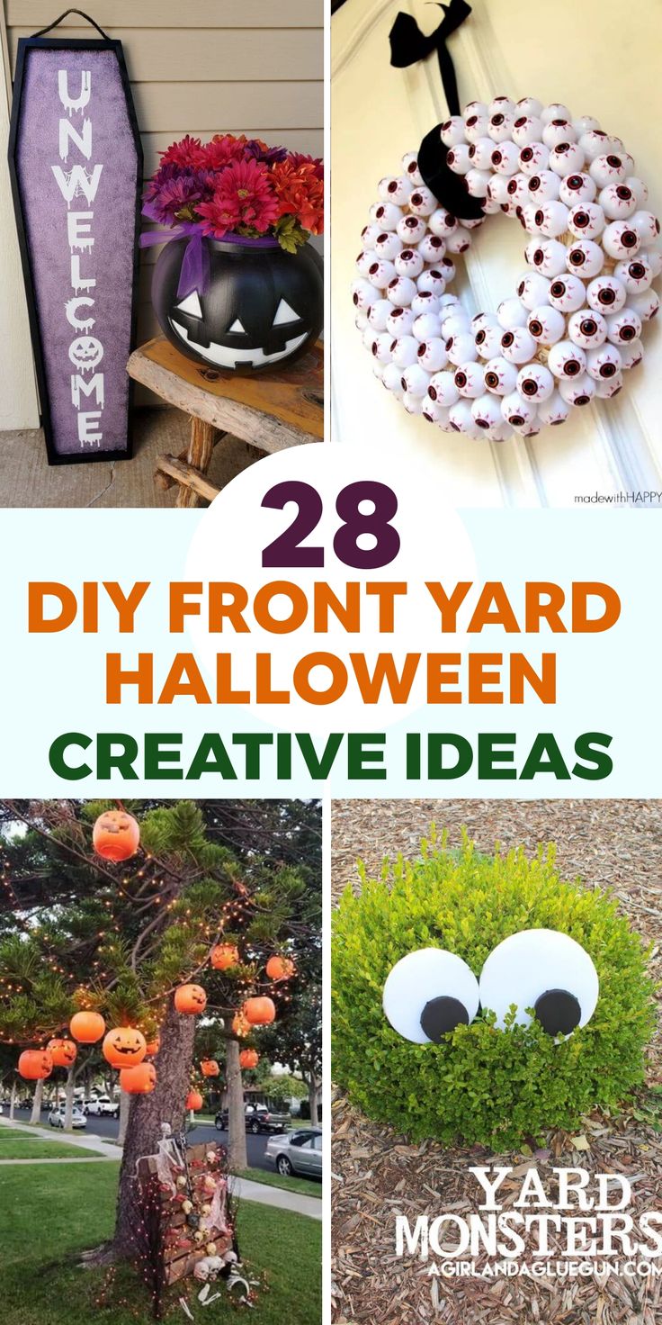 28 diy front yard halloween creative ideas to decorate for the fall and halloween season