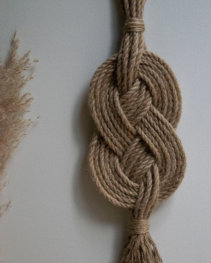 there is a rope hanging on the wall