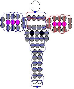 the diagram shows how to draw an object with circles and dots on it, as well as