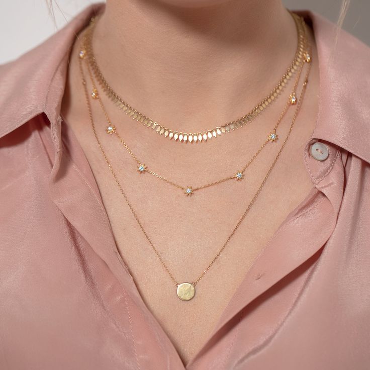 Cleo Link Chain Necklace, Gold Layered Choker for Women – AMYO Jewelry Italian Chains Designs Gold, Layer Necklaces, Italian Chain, Necklaces Unique, Starburst Necklace, Layered Choker Necklace, Silver Necklace Set, Dainty Choker, Layered Chain