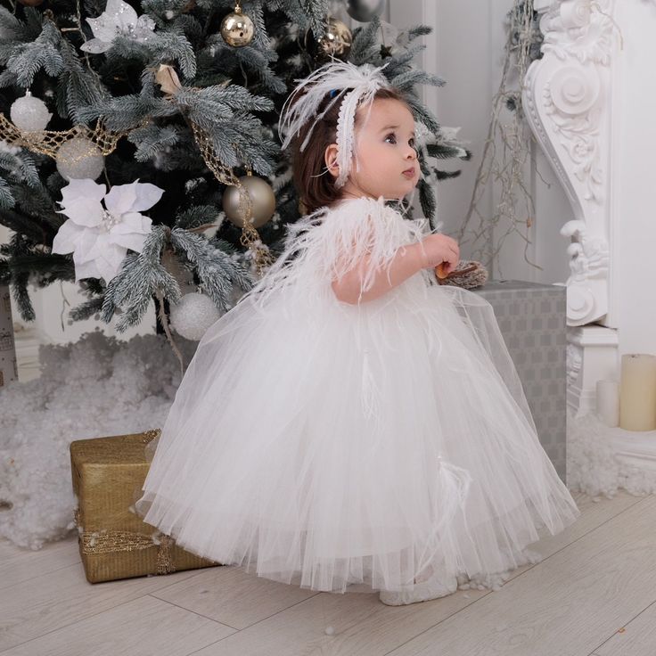 Baptism Girl Dress, White Princess Baptism Dress, Christening Ideas Girl, White Baptism Dress, Baby Christening Outfit, Baby Baptism Dress, Baptism Dress Baby Girl, Dress For Baby Girl, Blessing Dress