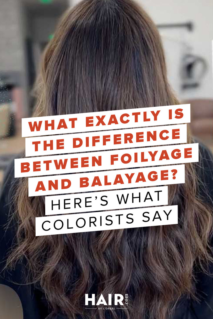 If you’re unsure whether to go for foilyage vs. balayage, here’s what you need to know before booking a salon appointment. Foilyage Hair Vs Balayage, What Is Bayalage, Dark Hair Partial Balayage, Foliage Hair Vs Balayage, Bayalage Vs Foilayage, Brunette Extensions Balayage, What Is A Balayage, Full Vs Partial Balayage, Foil Vs Balayage