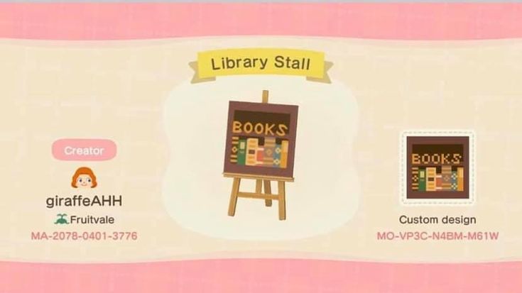 an animal crossing game with books on the easel