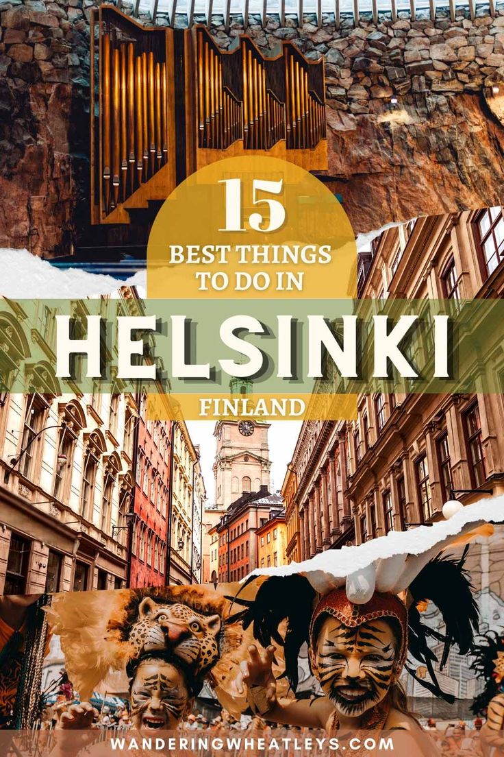 an image of some buildings with the title 15 best things to do in helsinki finland