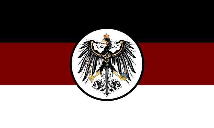 the flag of germany with an eagle on it