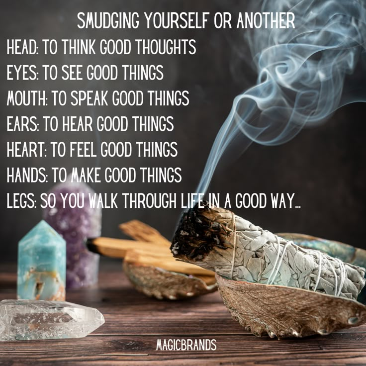 I'm often asked "how do I smudge myself?" or "how do I smudge another person". My answer is always from the top of the head to the bottom of the feet with intention. Next time your smudge yourself or another person try these intentions. I smudge my head with this sacred smoke to think good things, I smudge my eyes with this sacred smoke to see good things, I smudge my mouth with this sacred smoke to say good things...and so on a so forth :) Have a blessed day! How To Smudge Your Home, Sage Prayer Smudging Home, Smudging Chant, Sage Cleansing Prayer, Smudging For Beginners, How To Smudge, Smudge Yourself, Sage Cleansing, Smudging Prayer