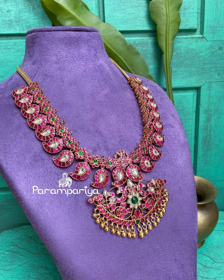 Kemp Haram Designs, Kgf Jewellery, Mango Mala Jewellery Gold, Divine Jewellery, Mango Mala Designs, Mango Mala Jewellery, Kemp Earrings, Mango Jewelry, Jewellery Patterns