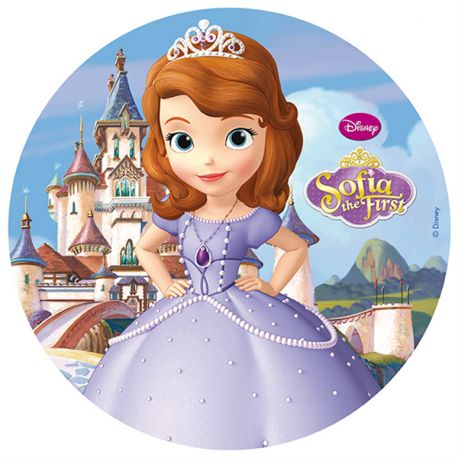 an image of a princess in front of a castle