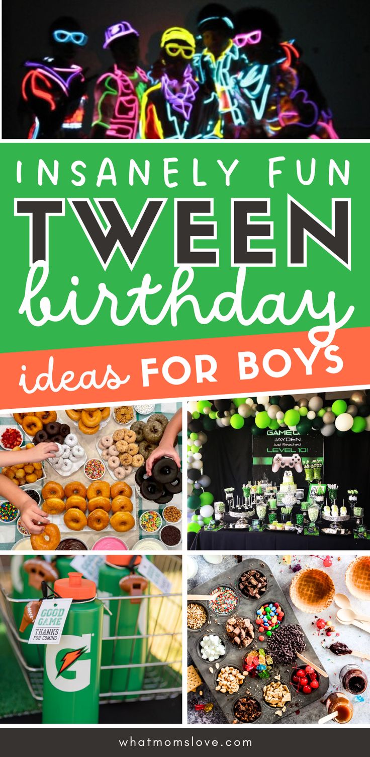 Birthdays At School, Boys Sleepover Party Ideas 12th Birthday, Boys Backyard Birthday Party, Boys Birthday Party Games Indoor, Little Boys Birthday Party Ideas, Birthday Ideas For 12 Year Boy, 12th Birthday Boy Ideas, Eleven Year Old Birthday Party Ideas, Birthday Party Ideas 10 Boy