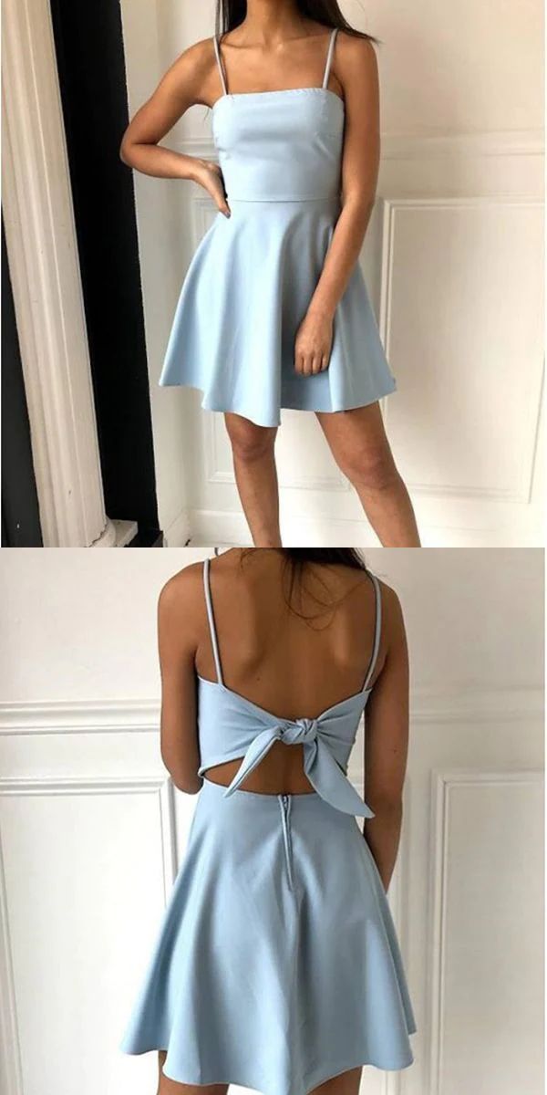 Product :gh808Fabric：as picture shownSleeves：sleevelessColor：As Picture,Custom colorBack Details: as picture shown Light Blue Homecoming Dresses, Light Blue Homecoming Dress, Prom Dress Tight, School Event Dress, School Dance Dresses, Mini Prom Dresses, Evening Mini Dresses, Satin Homecoming Dress, Gaun Fashion