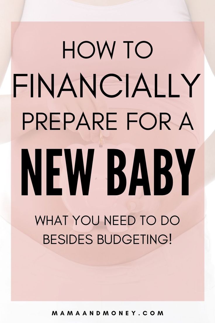 a pregnant woman holding her belly with the words how to financially prepare for a new baby