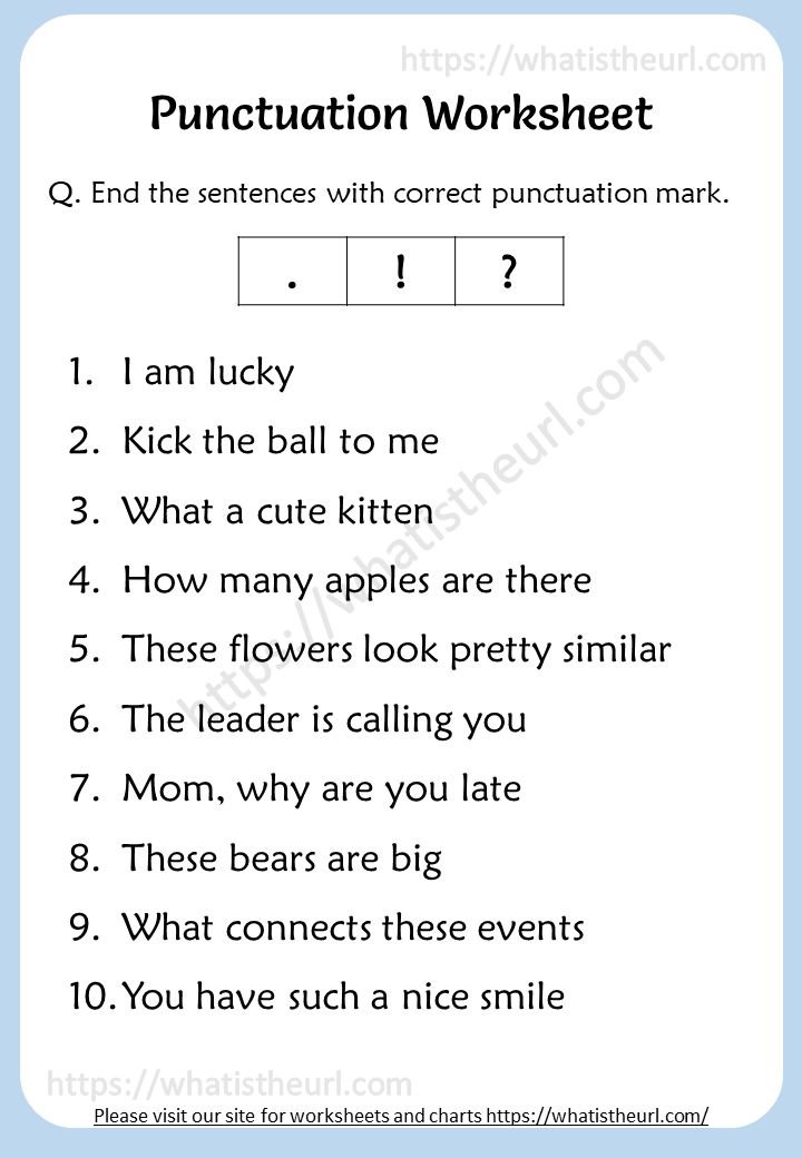 an english worksheet with the words punctulation worksheet on it