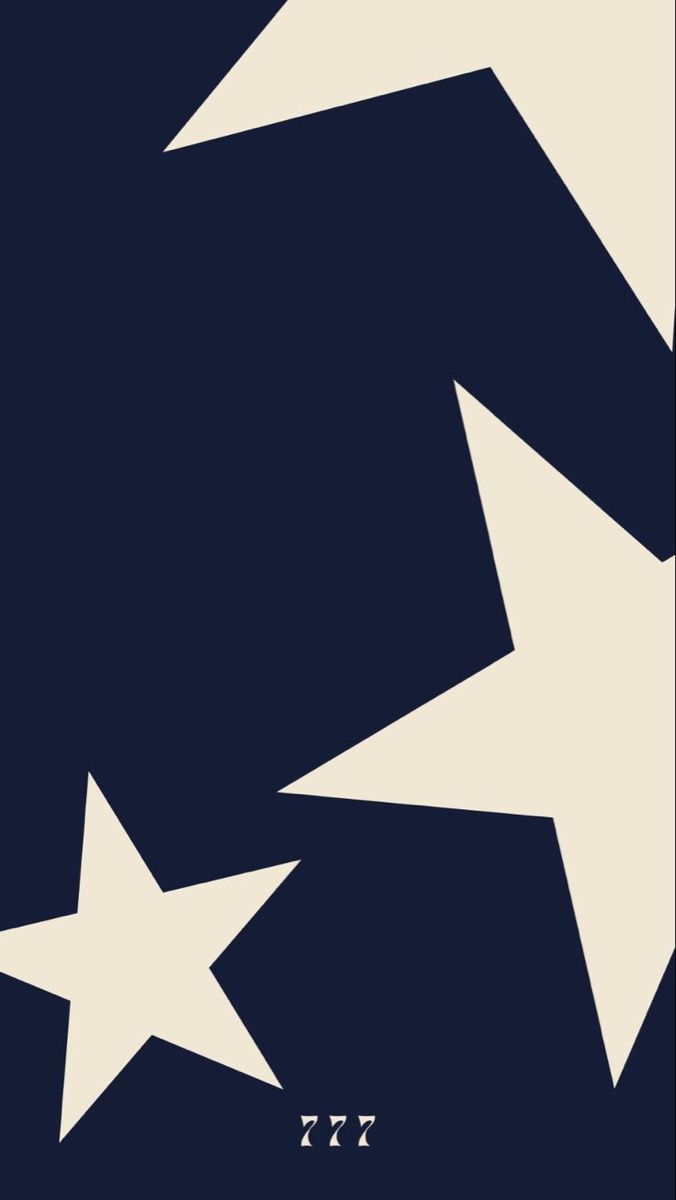 two white stars against a dark blue background