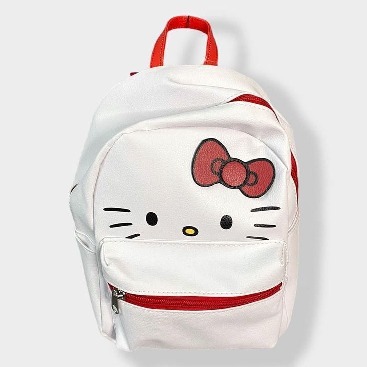 Hello Kitty Face Mini Backpack Faux Leather Sanrio Hard To Find New With Tags Price Is Firm!!! Comes From A Pet/Smoke Free Home. Carefully Packaged And Quickly Shipped. Accessories Hello Kitty, Hello Kitty Face, Canvas Beach Tote, Hello Kitty Purse, Kitty Accessories, Hello Kitty Bag, Hello Kitty Accessories, Fanny Bag, Purple Backpack