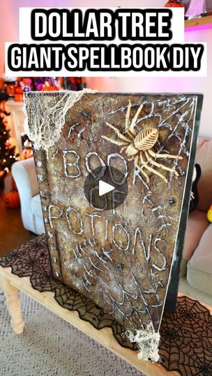 the dollar tree giant spell book diy