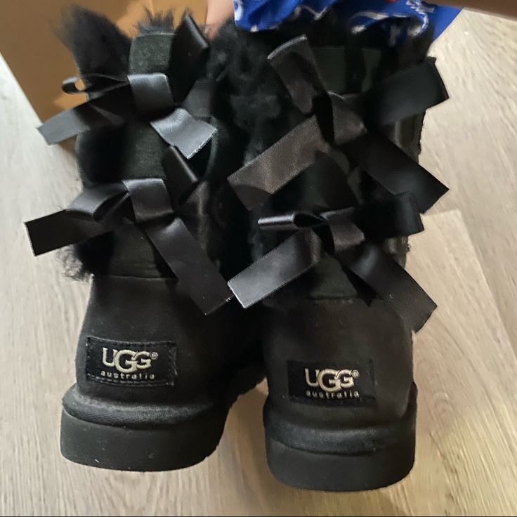 Almost New Condition, Only Worn A Couple Times Shoes Ugg, Ugg Black, Kids Uggs, Ugg Australia, Couple Time, Ugg Shoes, Kids Shoes, A Couple, Shoe Boots