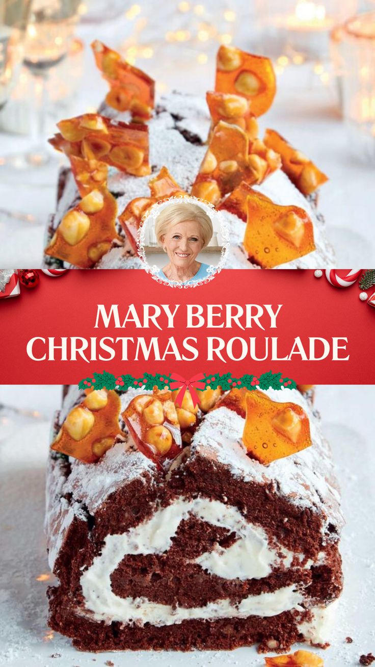 Mary Berry Christmas Roulade Christmas Puddings Ideas, Mary Berry Christmas Recipes, Mary Berry Recipes Christmas, British Christmas Recipes, Christmas Roulade, Christmas Desserts Ideas, Mary Berry Desserts, Mary Berry Christmas, British Baking Show Recipes