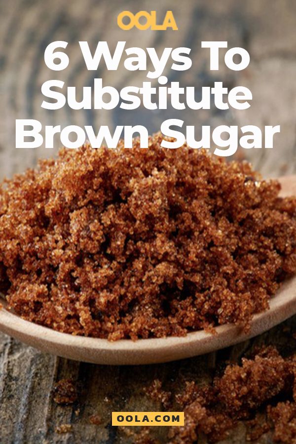 brown sugar in a wooden spoon with the title 6 ways to subsite brown sugar