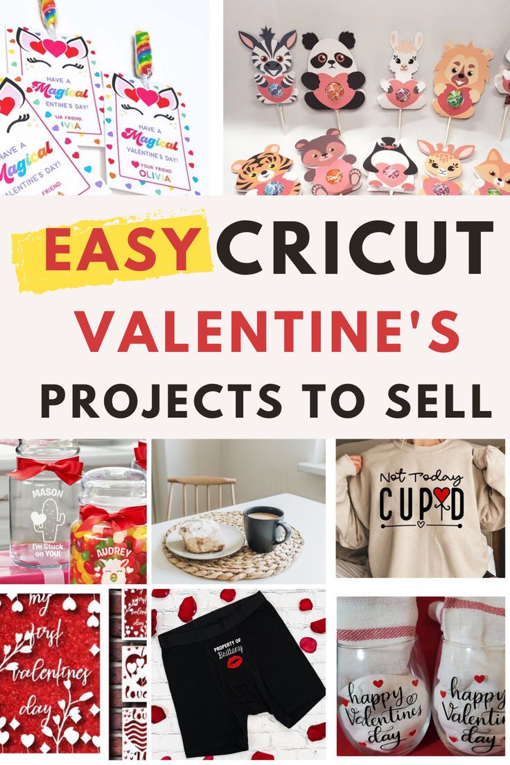 easy cricut valentine's projects to sell