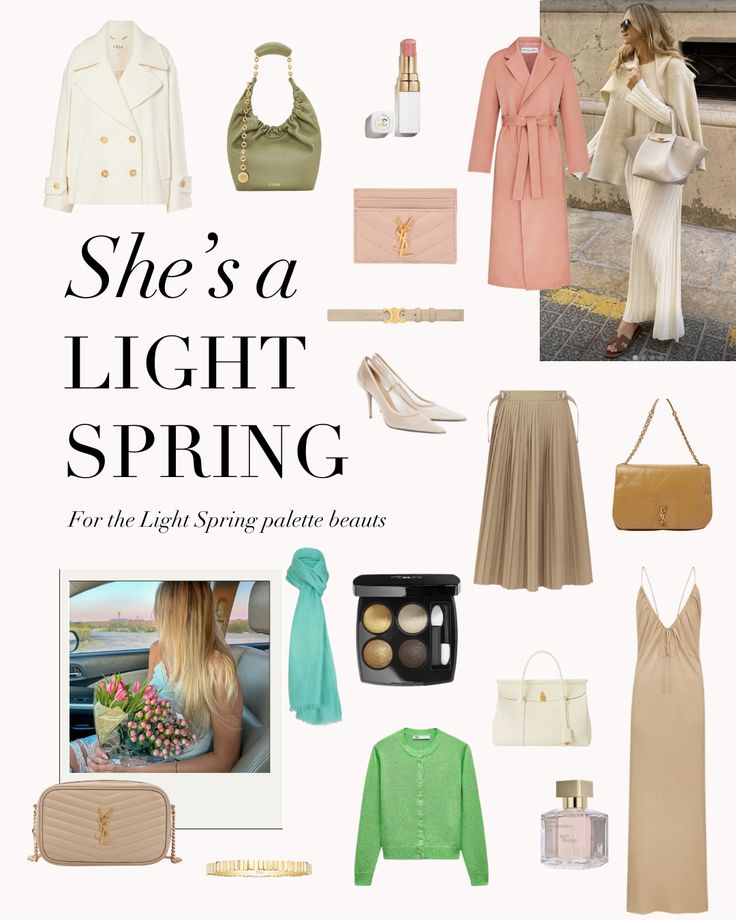 The beauty of the Light Spring palette 🌷 If you're a Light Spring, what is your favourite quality about your palette/your colouring?⁠ .⁠ #coloranalysis #colouranalysis #coloranalyst #lightspring #springpalette Late Spring Color Palette, Light Spring Winter Wardrobe, Spring Color Type Outfit, Light Spring Color Palette Outfits Fall, Light Spring Brunette, Light Spring Winter Outfits, Light Spring Palette Outfits, Light Spring Outfits Color Palettes, Spring Light Outfits