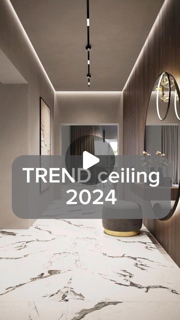 a white marble counter top with the words trend ceiling 2020 written in front of it