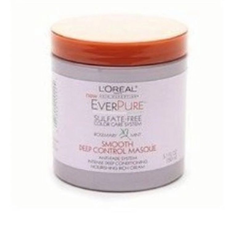 Never Used Loreal Ever Pure Smooth Deep Control Masque Rosemary Mint 5.1 Oz. Sulfate-Free. Color Care System. Anti-Fade System. Intense Deep Moisture. Nourishing Rich Cream. Color-Treated Hair Requires Special Care. The Everpure Sulfate-Free Color Care System Protects And Conditions For Long-Lasting Color Purity. Everpure Moisture Deep Restorative Masque Is An Intensive, Rich Treatment For Dry, Damaged Hair. The Powerful Moisturizing Cream Restores And Deeply Nourishes For Soft, Shiny Hair. 100% Loreal Ever Pure, Scalp Treatments, Shampoo And Conditioner Set, Hair Masque, Grow Long Hair, Rosemary Mint, Volumizing Shampoo, Frizz Control, Deep Conditioner