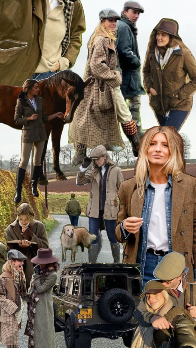 A/W 24 English countryside style English Country Outfits Women, English Country Style Outfits, Barbour Outfit, English Countryside Fashion, English Countryside Aesthetic, English Countryside Style, 90s J Crew, English Country Fashion, English Outfit