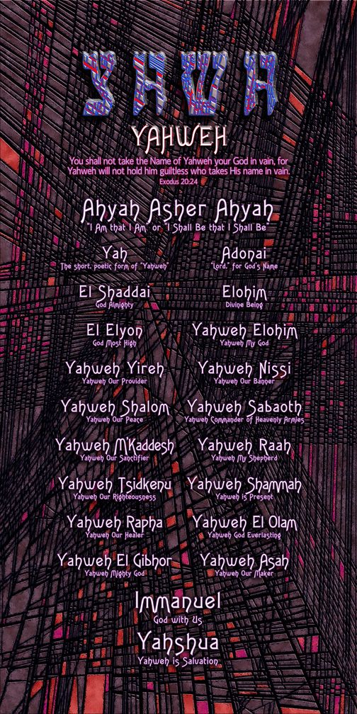 the poster for an upcoming show at yahweh, which is set to be released