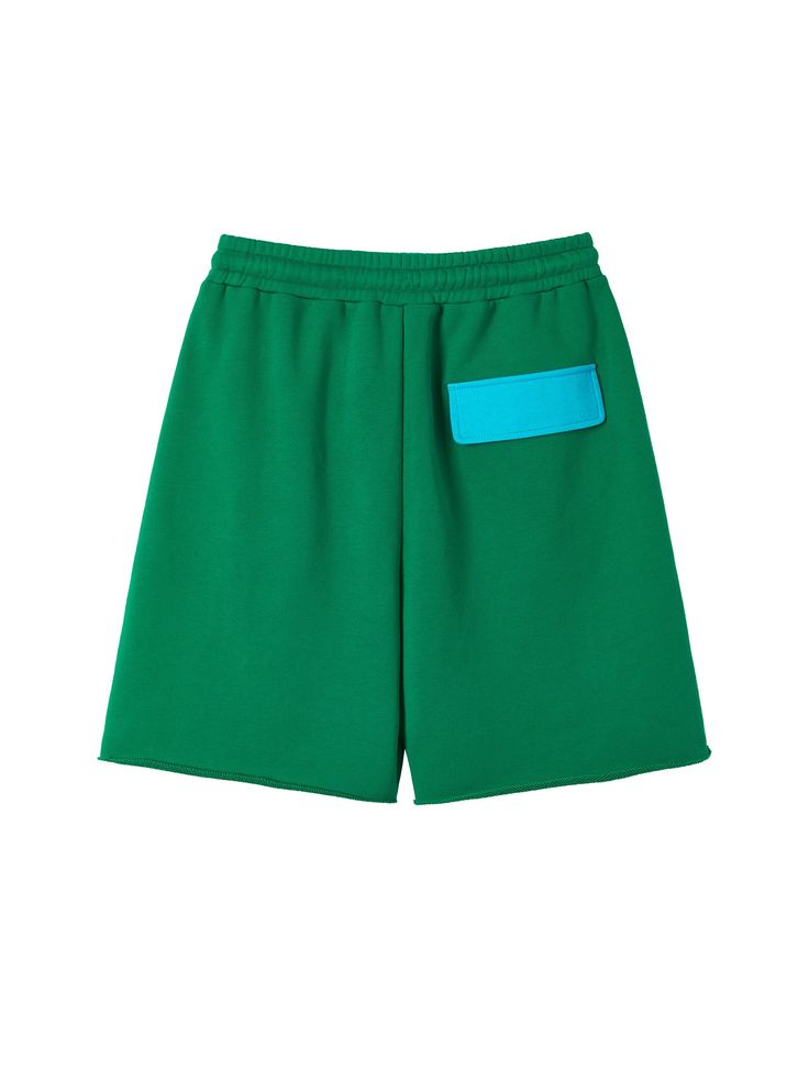 Details: Bursting with vibrancy, these green coloured shorts exude a springtime vibe. Loose fit, elasticated waistband with drawstring design, side pockets Slightly rolled hem, back pockets with a splash of blue, casual and spontaneous. Materials & Care: Polyester fibre 100% (except trim) Hand wash | Dry clean Do not bleach Size & Fit: Model is 5'7", Bust 32, Waist 24, Hips 35, wearing a size S Item #: JN1PA48 Sale Promotion, Chic Me, Rolled Hem, Spring Time, Matcha, Business Casual, Sweat Shirt, Loose Fitting, Street Wear