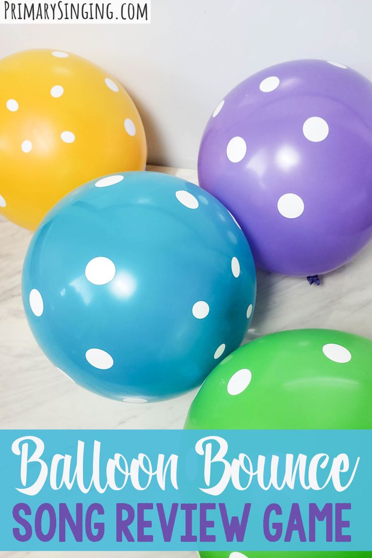 balloon bouncer song review game for kids to play on the phone or tabletop