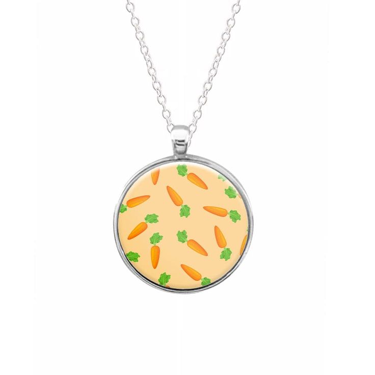 Looking to add some fun to your outfit? Look no further than our Carrot Pattern Necklace! Available in heart or circle shapes, this zinc coated aluminium necklace is the perfect way to show off your unique style. 

 Want to make it even more personal? Add optional engraving on the reverse side for that special touch. It's a great gift for yourself or a loved one! 

 Hand-designed and printed in the UK, this necklace is not only stylish but eco-friendly too. For every order placed, we plant a tree to help the environment. Plus, with free worldwide shipping, you can rock this cute carrot pattern wherever you go! Carrot Pattern, Easter Necklace, Cute Carrot, Custom Engraved Necklace, Planting Trees, Plant A Tree, Help The Environment, Outfit Look, Engraved Necklace