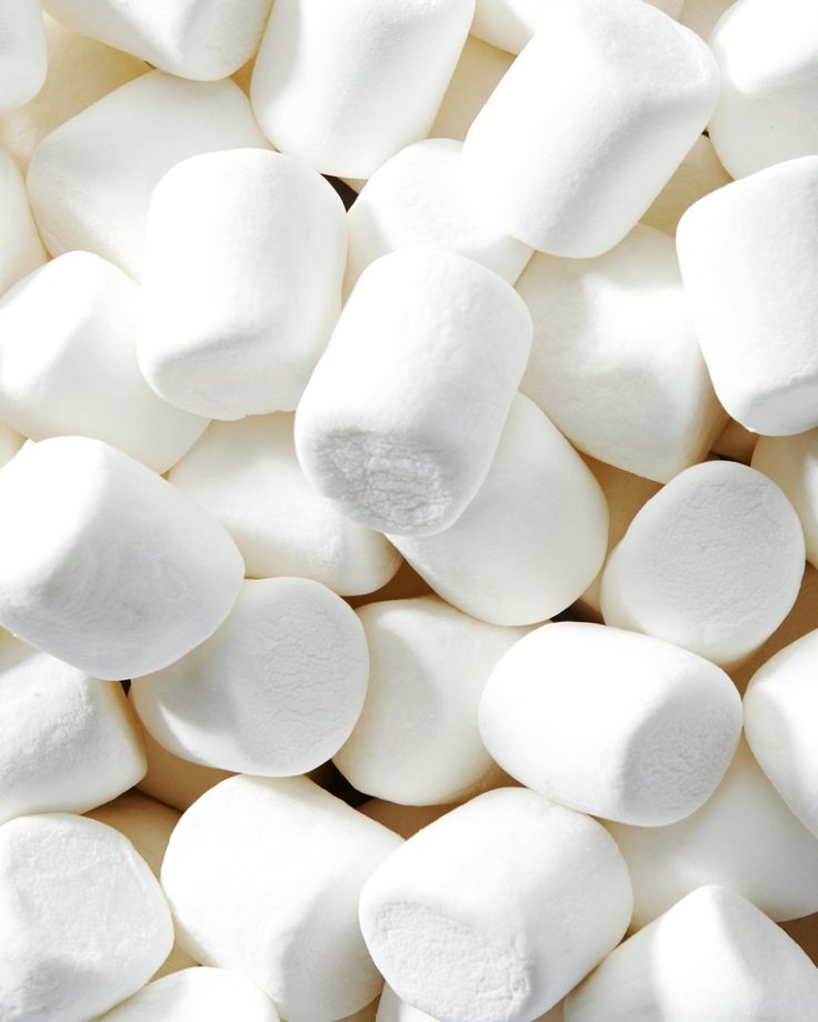 white marshmallows are piled on top of each other