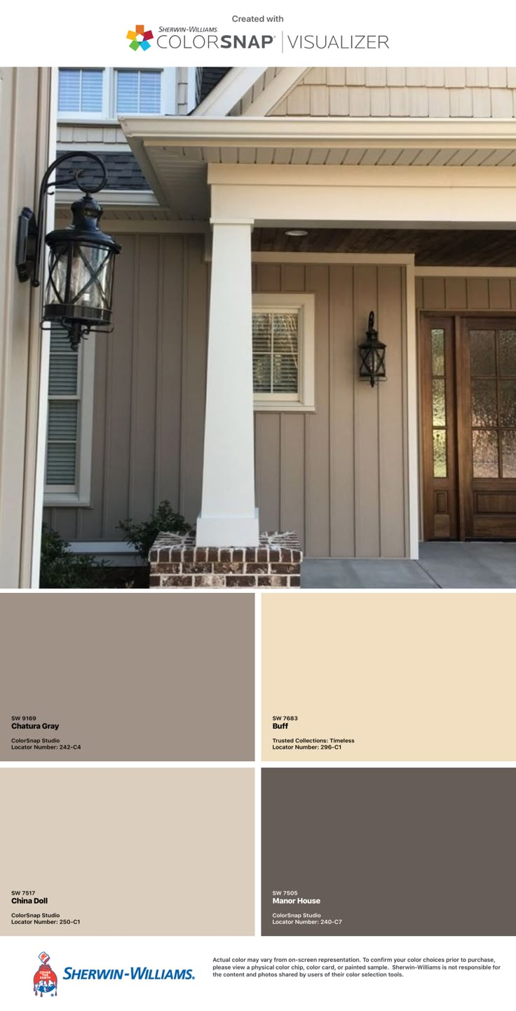 an exterior color scheme for a house