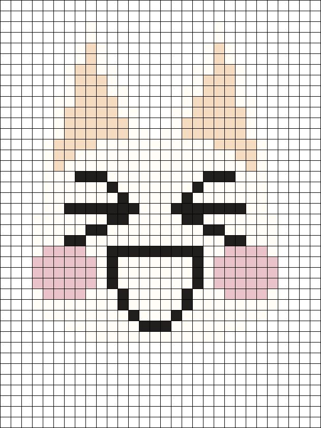 a cross stitch pattern with an angry face