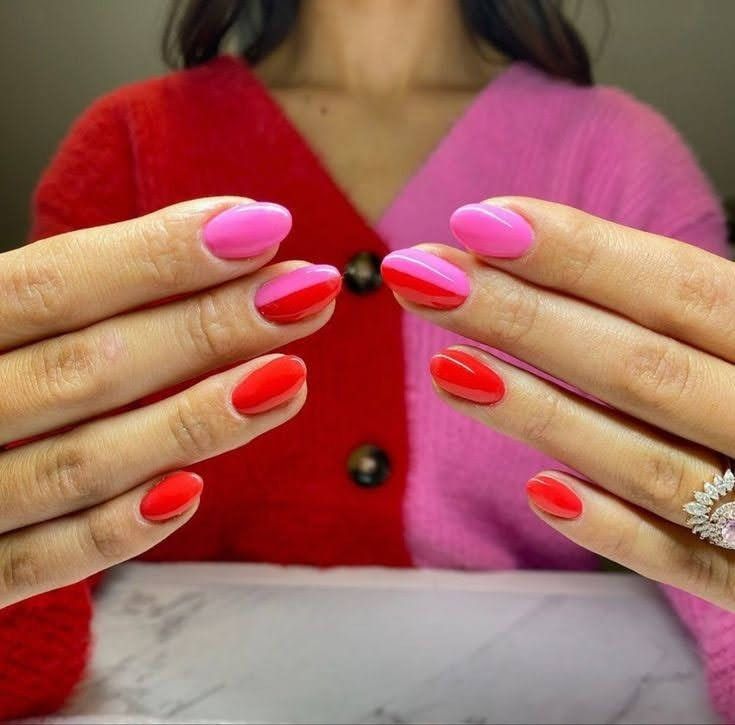 Pink Nail, A Woman, Nail Polish, Nail Art, Valentines, Nails, Red, Pink, Art