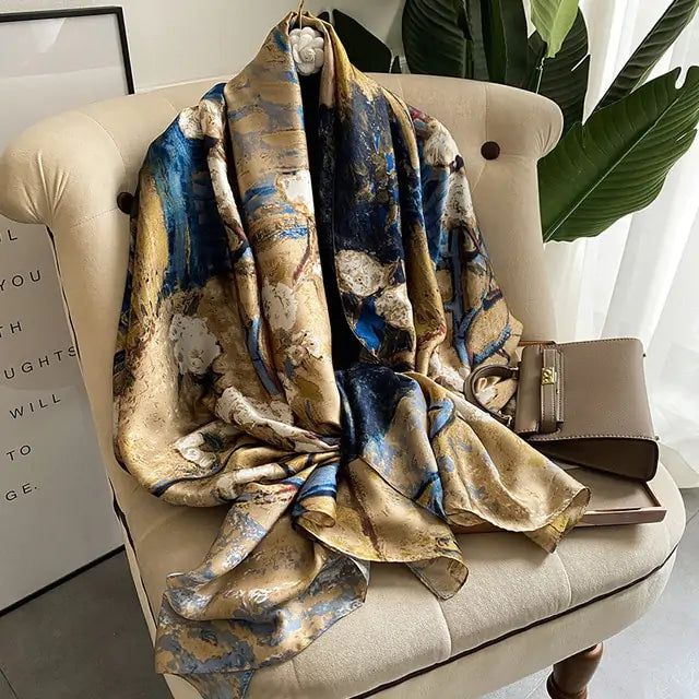 Introducing our Luxury Silk Scarf: the epitome of elegance and sophistication, wrapped in luxurious silk! Elevate any outfit with this timeless accessory that seamlessly blends style and comfort.Crafted with the finest silk materials, our scarf exudes a sense of opulence and refinement. Whether you're dressing up for a formal event or adding a touch of flair to your everyday ensemble, this scarf is sure to turn heads and make a statement.Indulge in the luxury you deserve with our exquisite Luxury Silk Scarf – because every outfit deserves a touch of professional chic and a dash of fun!Information:Product: Luxury ScarfSize: 180x90cmWeight: about 120gMaterial: Polyester(Silk feeling)Season: Spring/Summer/Autumn/Winter Luxury Silk Scarves, نظارات شمسية, Bagan, Silk Shawl, Luxury Silk, Neck Scarf, Timeless Accessories, Silk Material, Aruba