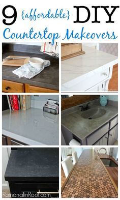 there are 9 diy countertop makeovers on this page