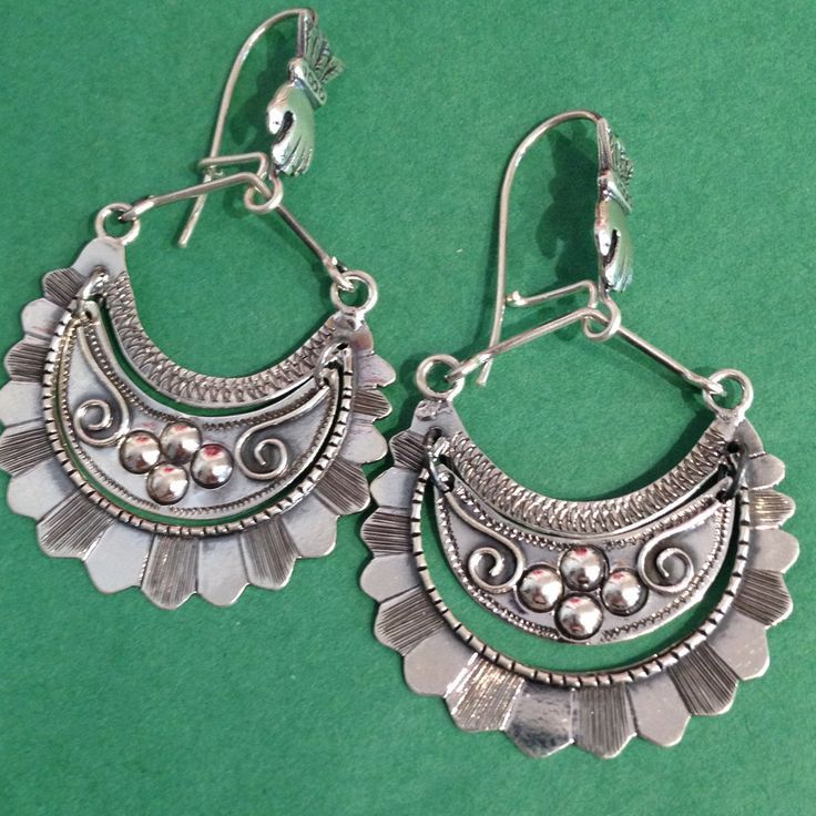 Medium Tlaxcala Arracadas Sterling Silver Earrings Bohemian Nickel-free Sterling Silver Earrings, Nickel Free Sterling Silver Clip-on Earrings, Unique Sterling Silver Earrings In Silver, Nickel-free Silver Clip-on Earrings, Bohemian Sterling Silver Nickel-free Earrings, Unique Oxidized Sterling Silver Earrings, Sterling Silver Dangle Jewelry Stamped 925, Unique Sterling Silver Chandelier Earrings, Unique Silver Dangle Plug Earrings