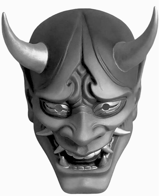 Mascara Hannya, Hanya Mask Tattoo, Hannya Maske, Japanese Demon Mask, Japanese Oni Mask, Japanese Tattoo Women, Japanese Statue, Oni Mask Tattoo, Geisha Tattoo Design