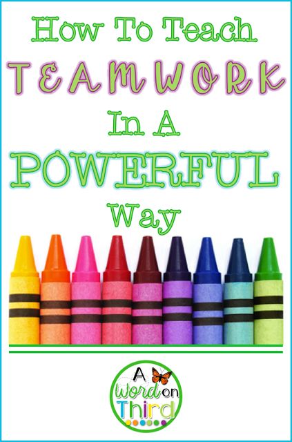 colorful crayons with the words how to teach teamwork in a powerful way