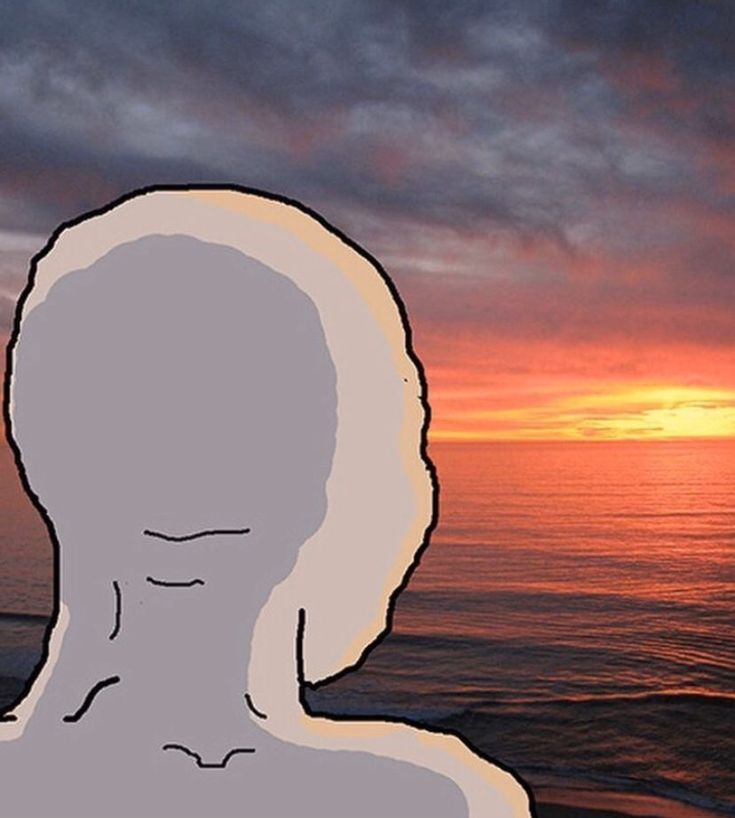 an image of a person standing in front of the ocean at sunset